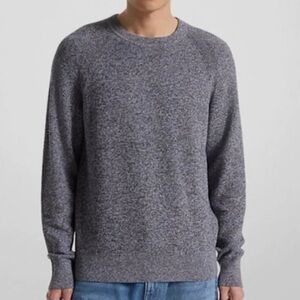 NWT MICHAEL KORS Modern-Fit Textured Mouline Sweater in Charcoal Melange, Sz XL